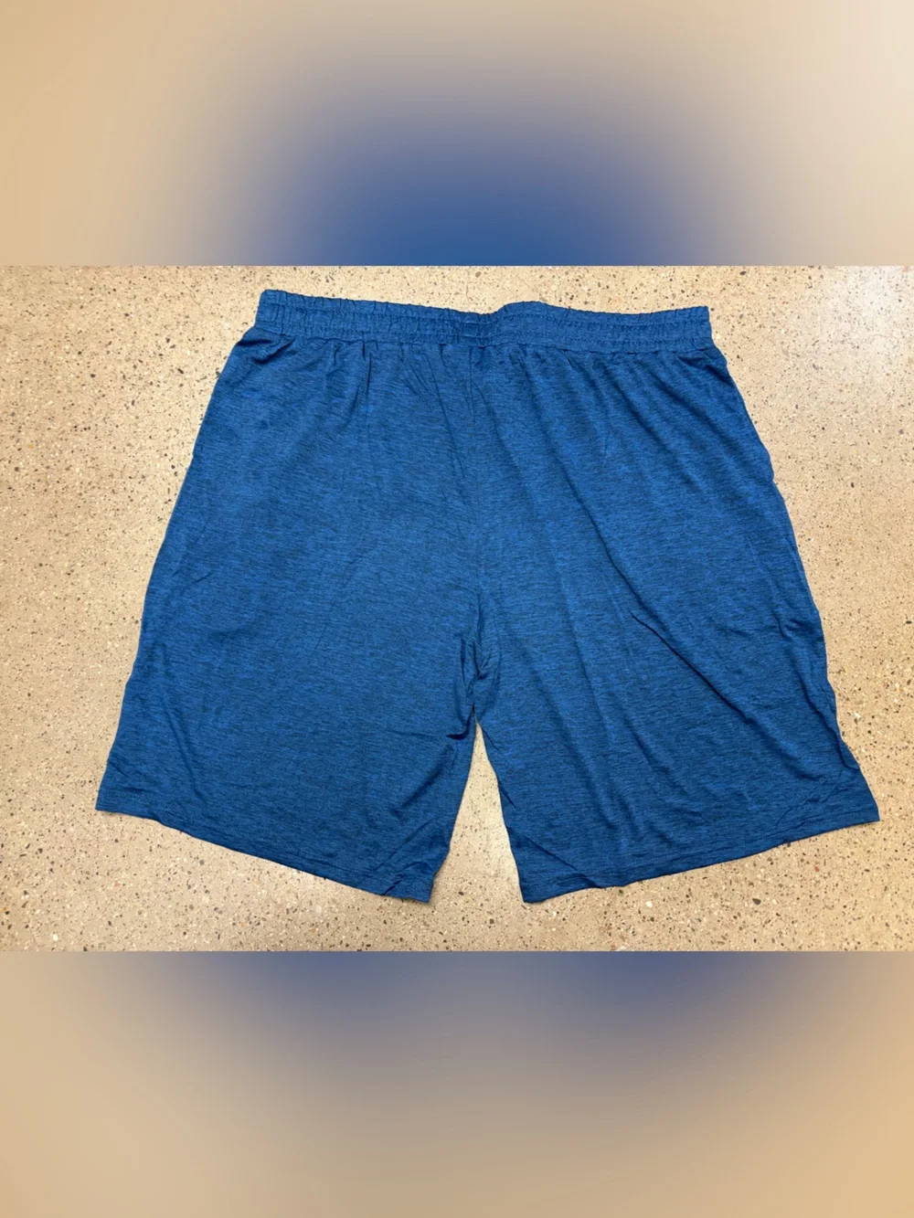 Men's Blue Performance Drawstring Shorts